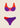 Woman bikini Me fui Band with ferretto and fixed American color block color block 2300-pr