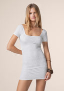 Woman short dress Me fui White 0027_ WH