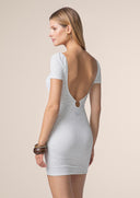 Woman short dress Me fui White 0027_ WH