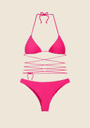 Woman bikini Me fui Triangle with Fixed Slip Fuchsia 0100_FX