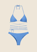 Woman bikini Me fui Triangle with fixed Sky Blue 0100_SB