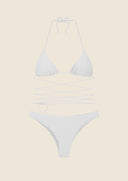 Woman bikini Me fui Triangle with fixed white briefs 0100_Wh