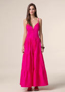 Long woman dress Me fui Fuchsia 0110-FX