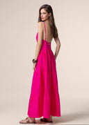 Long woman dress Me fui Fuchsia 0110-FX