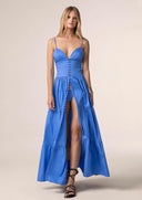 Long woman dress Me fui Sky Blue 0110-SB