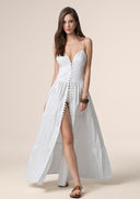 Long woman dress Me fui White 0110-WH