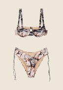 Woman bikini Me fui Bra with ferretto and an American script slip fantasy 0341-X17