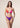 Bikini Donna Me fui Triangolo con Slip Fisso Color Block 0500-RD