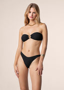 Woman bikini Me fui Band with fixed black briefs 0501-bk