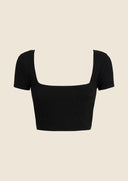 Crop Top Woman Me fui Black 0506-BK