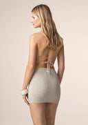 Woman short skirt Me fui Beige 0507-Bg