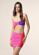 Woman short skirt Me fui Color Block 0507-PR