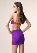 Woman short skirt Me fui Color Block 0507-PR
