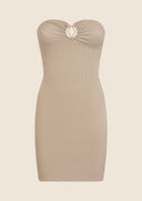 Woman short dress Me fui Beige 0509-BG