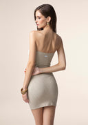 Woman short dress Me fui Beige 0509-BG