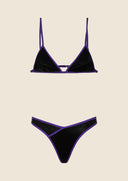 Woman bikini Me fui Triangle with Black Fixed American Slip 0801_ BK