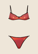 Woman bikini Me fui Band with adjustable orange briefs 0802_ or