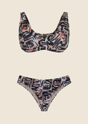 Women's Bikinis Me fui Curvy Bandeau with Underwire and Fixed American Briefs 2101-X14