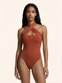 Monokini Donna Me Fui Red Clay SW0103-RC