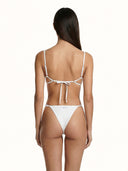 Bikini Donna Me fui Triangolo con Slip regolabile Bianco SW0110-WH