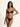 Bikini Donna Me Fui Reggiseno con Ferretto e Slip Regolabile Nero SW0111-BK