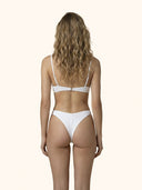 Bikini Donna Me Fui Reggiseno con Ferretto e Slip Regolabile Bianco SW0111-WH