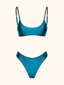 Bikini Donna Me fui Top con Slip fisso Petrolio SW0121-PT