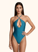 Monokini Donna Me fui Petrolio SW0122-PT
