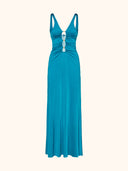 Vestito lungo Donna Me fui Petrolio SW0126-PT