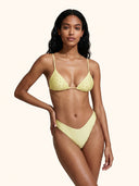 Bikini Donna Me Fui Triangolo con Slip Americano fisso Light Yellow SW0130-LW