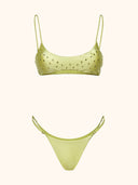 Bikini Donna Me fui Top con Slip fisso Giallo SW0131-LW