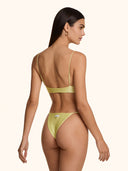 Bikini Donna Me fui Top con Slip fisso Giallo SW0131-LW