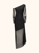 Vestito Lungo Donna Me Fui Nero SW0136-BK