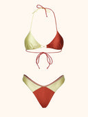 Women's Bikinis Me Fui Triangle with fixed American brief Red Clay MF26-SW0140-RC