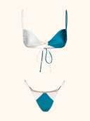 Bikini Donna Me Fui Fascia con Slip Regolabile Petrolio SW0141-PT