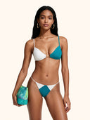 Bikini Donna Me Fui Fascia con Slip Regolabile Petrolio SW0141-PT