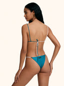 Bikini Donna Me Fui Fascia con Slip Regolabile Petrolio SW0141-PT