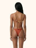 Bikini Donna Me Fui Fascia con Slip Regolabile Red Clay SW0141-RC
