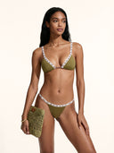 Bikini Donna Me fui Triangolo con Slip regolabile Verde Militare SW0210-MG