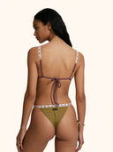 Bikini Donna Me fui Triangolo con Slip regolabile Verde Militare SW0210-MG