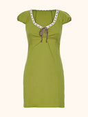 Short dress for women Me fui Military Green SW0216-MG