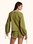 Camicia Donna Me fui Verde Militare SW0217-MG