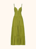 Long dress for women Me fui Military Green SW0219-MG