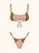 Bikini Donna Me fui Fascia con Slip regolabile Rosa SW0222-PK