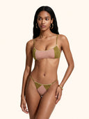 Bikini Donna Me fui Fascia con Slip regolabile Rosa SW0222-PK