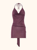 Vestito corto Donna Me fui Bordeaux SW0238-BD