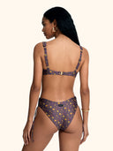 Bikini Donna Me fui Reggiseno con Ferretto e Slip Americano Coprente Fantasia 0251-X02