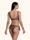 Bikini Donna Me fui Top fisso con Slip regolabile Coprente Fantasia SW0252-X02