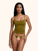 Canotta Donna Me fui Verde Militare SW0268-MG