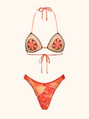 Bikini Donna Me fui Triangolo con Slip Americano fisso Fantasia SW0301-X11